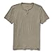 Lucky Brand Men's Venice Burnout Notch Neck Tee Shirt, Dark Olive, XX-Large