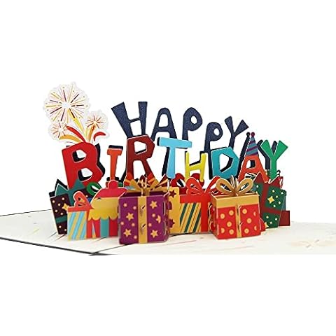 XDISHYN 3D Love Pop Up Greeting Card Birthday ,Happy Birthday Cover