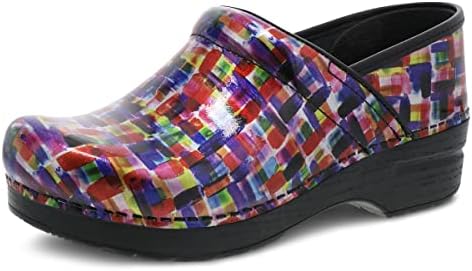 Dansko Women's Professional Color Block Patent Clog 8.5-9 M US