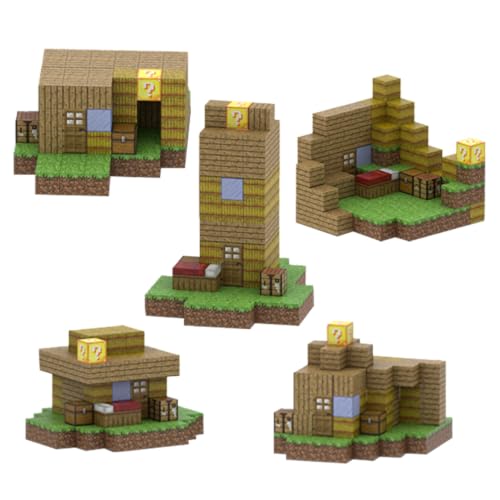 マグネットブロック DIY マイクラ風 マグネットパズル 立体パズル 小学生 おもちゃ 知育玩具 積み木 クリスマスプレゼント (牧場 100pcs )