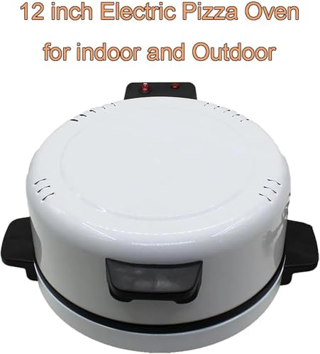 12 Inch Electric Pizza Oven Countertop, Pizza Cooker with Temperatures Control, Non-Stick Plate & Dual Heating, Fast Indoor Maker for Crispy Crust, Pancakes, Quesadillas, Roti & Arabic Bread - Image 2