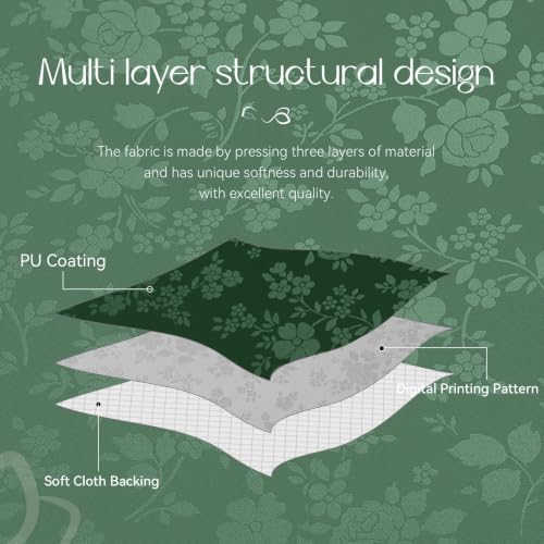 Image of Romanstile Waterproof Vinyl Tablecloth Round, 60 x 60 Inch, Dark Green