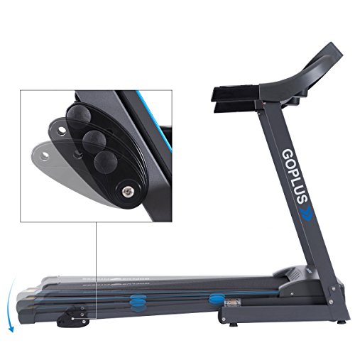 Image of Goplus 2.25HP Electric Treadmill Foldable Running Jogging Fitness Machine for Home & Gym Black Jaguar Ⅲ