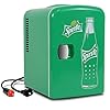   Sprite-4L-Mini-Fridge-6-Can-Portable-Cooler-Warmer-Personal-Travel-Refrigerator-for-bedroom-skincare-room-car-Office-makeup-Cosmetics-beverage-Snacks-Lunch-Drinks-Cords-Desk-Home-Dorm-Green