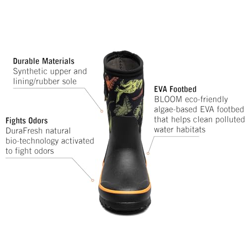 Image of BOGS Grasp Kids Waterproof Rain Boots, Insulated Winter Snow Boots