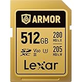 Accessoire image & son LEXAR Carte SDXC Pro Gold Series Armor UHS-II 512Go V60 IP68 Stainless Steel R280/W210