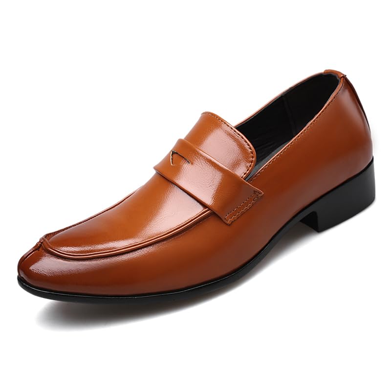 Mens Dress Loafers Slip On Casual Driving Loafer Pull on Dress Shoes Casual Boat Shoes Oxford Shoes