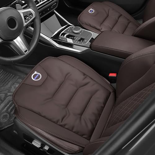 車用 シートクッションセット ボルボ XC40 2018-2024 2025 対応 通気性 滑り止め 四季汎用 カーシートカバー 車専用設計 座布団 クッション 簡単取付 前後座席対応 シートプロテクターパッド 車内インテリア用品,ブラウンスタイル [並行