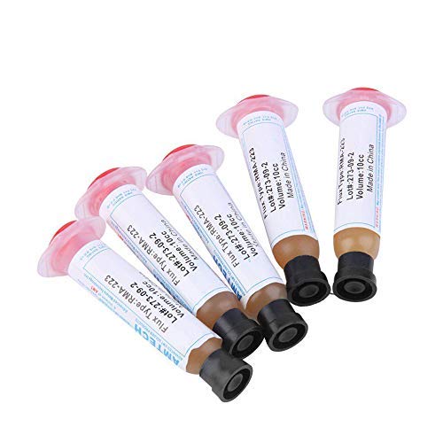 New 5 Pcs RMA-223-UV BGA Solder Paste Flux for Mobile Phone BGA Reballing Soldering Paste Flux Advanced SMT Solder Paste