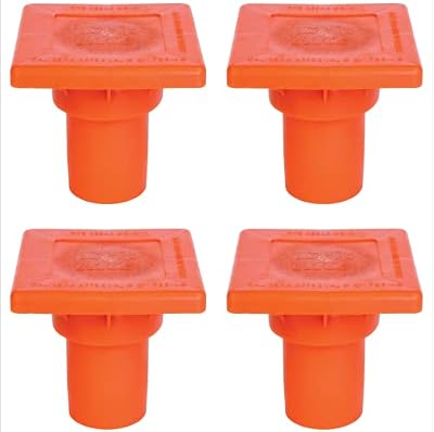Construction Rebar Impalement Protective Safety Cap - OSHA Approved #3-#11 Rebar Type S - OSHA Square - (10M-25M) (OSHA Approved Cap, 25) (25)