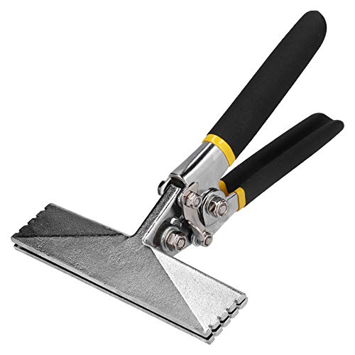 Joyzan Hand Seamer, Straight Jaw Sheet Metal Bender Tools Chrome Vanadium Steel Form Edge Seaming Plier Ergonomic Handle Precision Duckbill Pipe Tongs Bending Flattening Smooth HVAC Projects 6in by Joyzan - Used condition - US$17.99