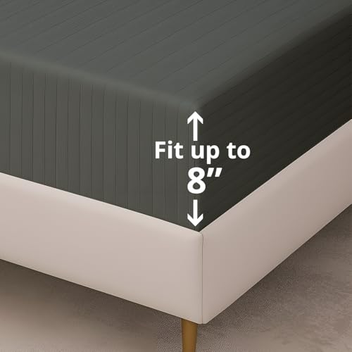 Image of Cloth Fusion Glace Cotton Mattress Cover for Single Bed with Zipper (72x48 inches, Grey)