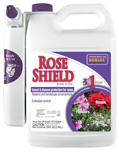 Bonide Rose Shield Spray, 128 oz Ready-to-Use, Insect and Disease Protection for Roses, Flowers and Ornamentals
