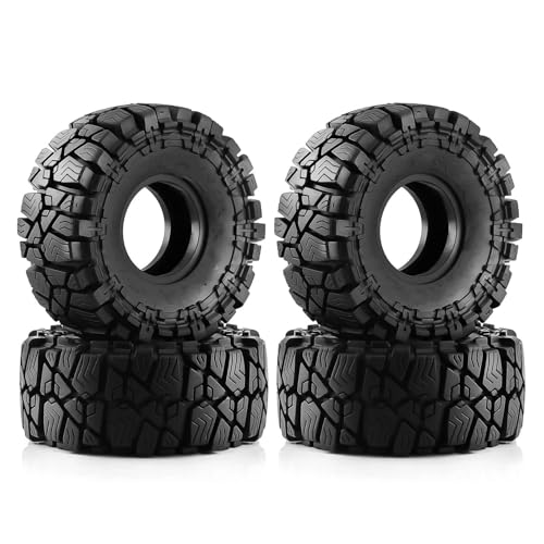 Pneu Axial SCX10 de 115mm pour franchissement de boue en voiture RC Traxxas TRX4 1.9