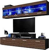 2 Wandschränke, 2 TV-Schränke