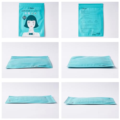 Adesivos de espinha em forma de estrela para acne hidrocoloide com óleo de melaleuca + ácido salicíl
