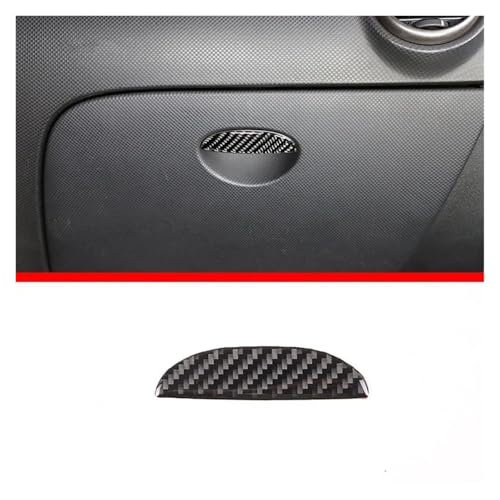Accesorios Interior Kit Interior Para Seat Para Leon 2008-2012 Consola Tablero Panel Cambio Marchas Cubierta Decorativa Pegatinas Embellecedoras Fibra Carbono Negra Pegatinas(B)
