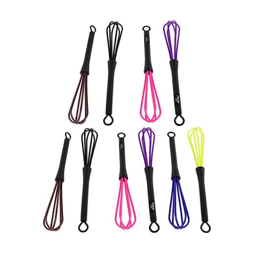 TOOYFUL 10 batedeiras portáteis Sweet Minisize diferentes tinturas de cabelo, misturador oco