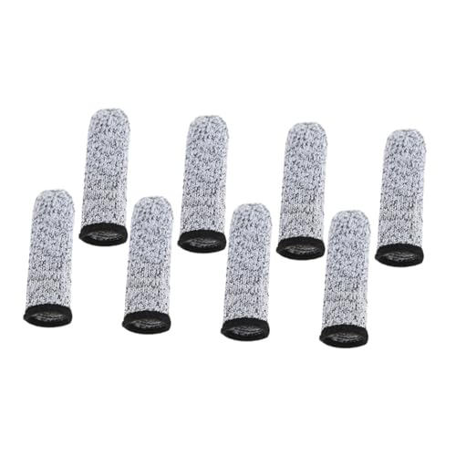 VALICLUD 4Pairs Cut Resistant Finger Sleeve Protectors Flexible Finger Guards for Carving Lightweight and Comfortable Fit for Daily Use