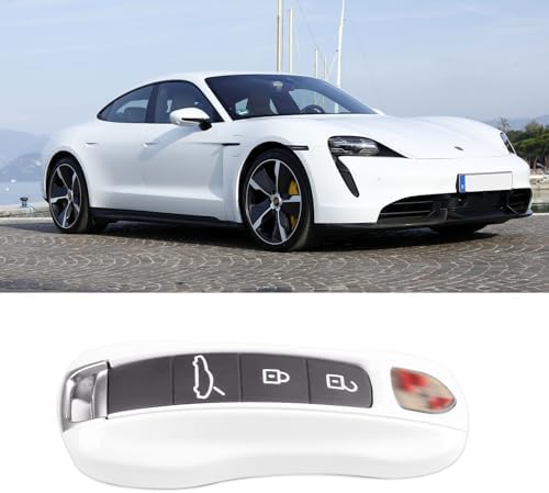 Jaronx Compatible with Porsche Key Fob Cover (Pearl White-New)