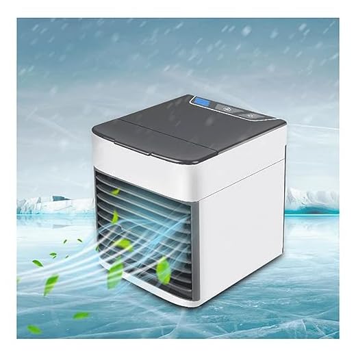 Ventilador De Ar Condicionado De Mesa - Mini Ar Condicionado PortáTil, 3 Velocidades De Ventilador Umidificador De Ar - Crie sua zona de resfriamento pessoal para escritório e casa