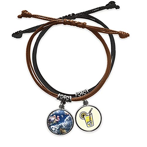 Bracelet ocean poisson coloré de nature en cuir haut de gamme fait main
