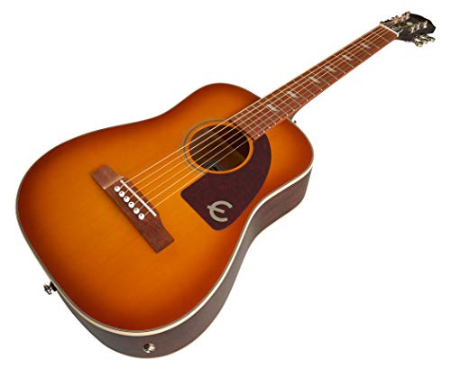 Epiphone Lil Tex Travel Acoustic Electric Guitar Faded Cherry With Gig Bag #TOP1