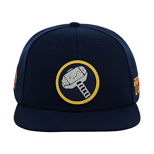 Marvel Thor Youth Comic Uv Adjustable Snapback Flat Bill Cap Dark Grey #TOP1