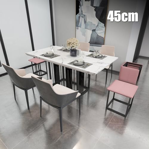 Tabouret empilable design et pouf gigogne modulable en cuir de salon - 4
