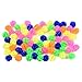 72-Piece Colorful ABS Plastic Round Beads and Decorative Spoke Clips for Bike Wheel Spoke Decoration, 20mm Diameter(Sliding Ball Type)
