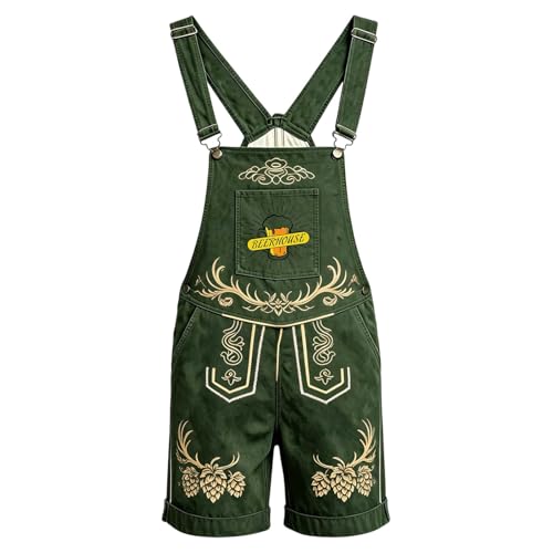 Lederhosen homme pantalon en cuir avec bretelles pour la fête de la bière Oktoberfest