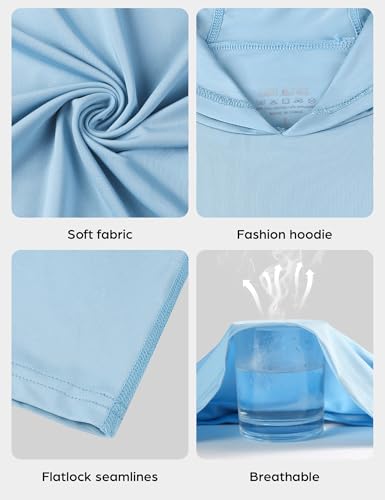 Light Face Men's Sun Protection Hoodie Shirts UPF 50+ Long Sleeve SPF UV Rash Guard Fishing Hiking Lightweight4