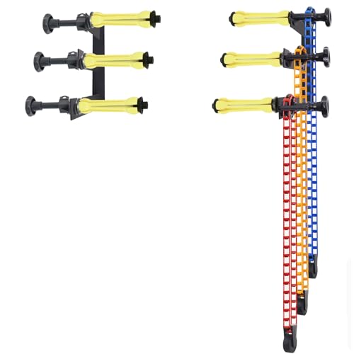MagicLine Photography Backdrop Wall Mount 3 Roller Support System,Manual Photo Background Holder for Ceiling/Light Stand Mount & 2 Hooks,6 Expand Bars,3 Chains,Backdrop Stand for Home Studio