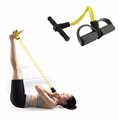 DR Mall Flexible Rubber Pull String Resistance Band Exercise Rope for Reducing Your Waistline and Burn Off Extra Calories 2
