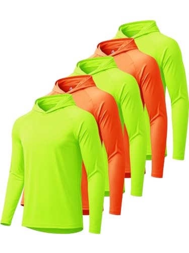 Image of Hoodies for Men UPF 50+ Sun Protection Fishing Shirts Long Sleeve Lightweight Rash Guard Shirt UV SPF Sweatshirt