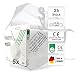 Produktbild faciemF, 25 Stck. FFP2 Maske 100% Made in Germany, Atemschutzmaske, Masken für Mund - und Nasenschutz, FFP2 Maske CE Zertifiziert aus Deutschland, DEKRA CE0158, sofort lieferbar (25)