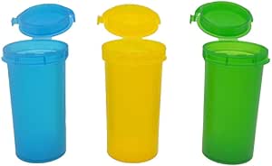 13 Dram Pop Top Squeeze Pot Container Smell Proof Child Proof Pill GRAPE - Foto 12