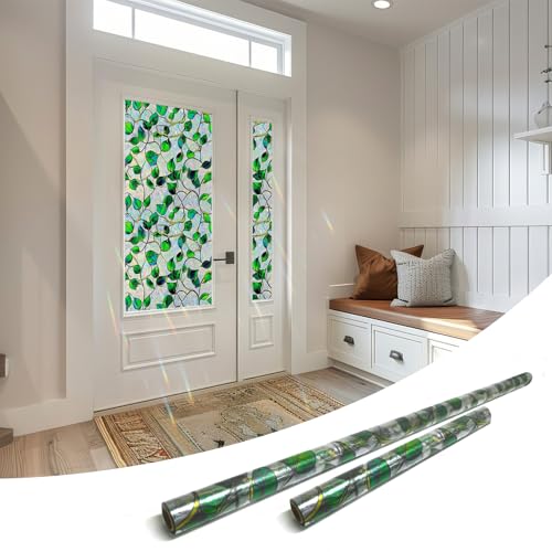 Película de privacidad para ventana, pack 2 unidades, efecto arcoíris miniatura 1