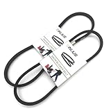 Rinlius 579932MA(3/8' x 33') and 585416(1/2' x 38') Auger Drive Belt Set for Murry Craftsman Snow Blowers Replaces OEM Murry 579932 1733324; MTD 754-0275 954-0275 954-0282