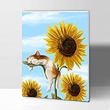 ifymei Paint by Numbers for Kids and Adults Beginner, DIY Gift Canvas Painting Kits with Frame, 12x1