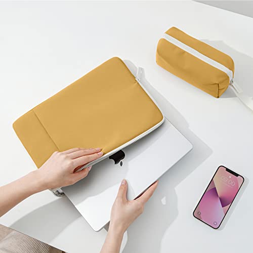 Tomtoc Slim Laptop Sleeve For 13-Inch Macbook Air M2/A2681 M1/A2337 2022-2018, Macbook Pro M2/A2686 M1/A2338 2022-2016, 12.3 Surface Pro 9/8/X/7+/7/6/5, Protective Case With Organized Accessory Pouch #TOP6