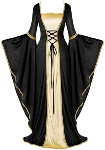 Spooktacular Creations Renaissance Costume Women, Velvet Medieval Dress for Women, Irish Renaissance Dress for Halloween