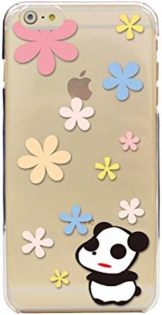 LEGAME Cute and Pop iPhone6 Plus 5.5 inches Smart phone case Hardcase Clear Flower Panda (03-020)