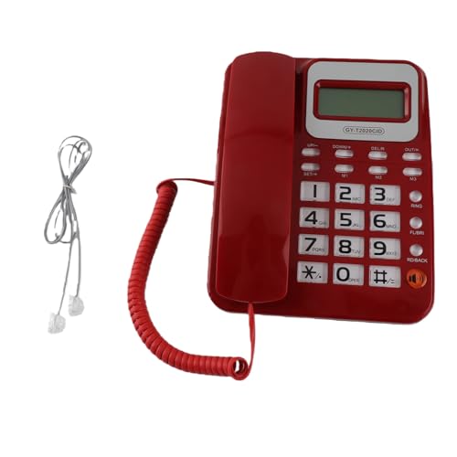 Teléfono Fijo con Cable y Grabadora, Botones Grandes, ID Llamadas miniatura 7
