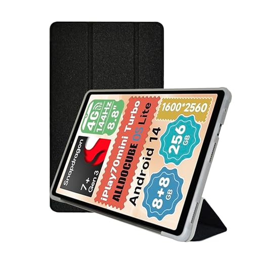 For ALLDOCUBE iPlay 70 mini Ultra �p�̃^�u���b�g�P�[�X �J�o�[ 8.8�C���` �ϏՌ� �����h�~ ��p�ی� Hcsxlcj(�u���b�N)