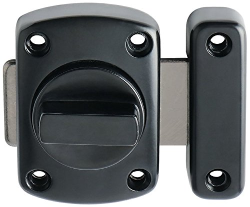 Alise Gate Latch Slide Bolt Latches Lock,Safety Double Sided Gate Hardware,Ms220E-B Black #TOP8