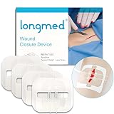Emergency Wound Closure Zippers, 4 Pcs Zip Stitch Sutures Butterfly Bandaids, Repair Wounds Without