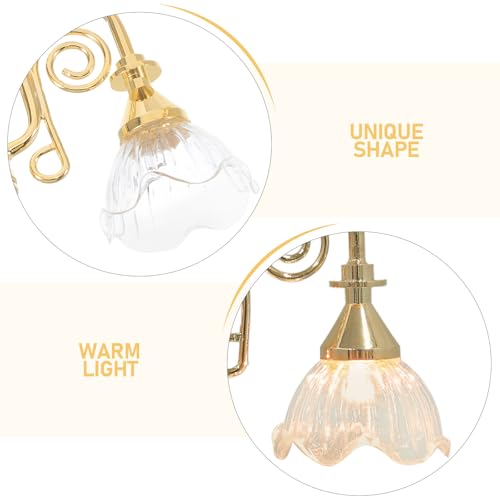 Lustre miniature doré double tête pour éclairage réaliste - 3
