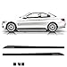 ZYHZJC 2pcs Voiture Bandes latérales Jupe Autocollant Voiture Vinyle Autocollant Accessoires pour BMW 4 Series F32 F33 F36 Gran Coupe 420 428i 435i