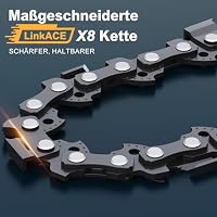 Mini Kettensäge 8 Zoll mit 2 Akkus, 8000mAh/21V Batterien Handkettensäge, 1200W Bürstenlose Einhand-Kettensäge, Astsäge Akku Motorsäge, Baumsäge Elektrisch für Baumschnitt, Gartenarbeit und Holz – Ansicht 5